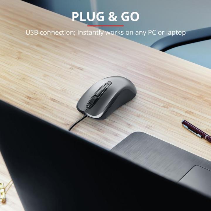 Produktbild Trust Carve Maus USB Typ-A Optisch 1200 DPI Beidhändig (Kabelgebunden)