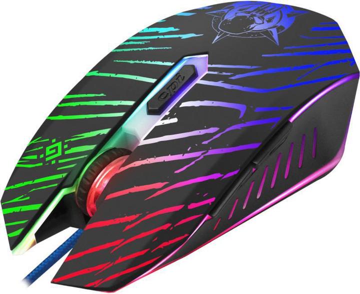 Actual product image Defender Gaming, wired, optical GM-590L DARK AGENT 12800dpi 6P Backlit Gaming Mouse (Cable)