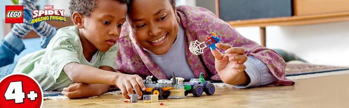 Actual product image LEGO Hulks and Rhino's truck duel (10782, LEGO Marvel)