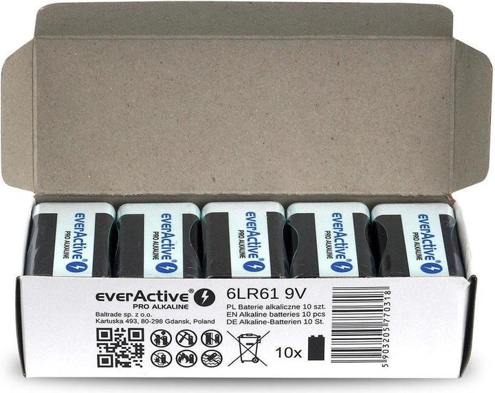 Immagine prodotto Everactive Batterie alcaline Pro LR6 AA - confezione termoretraibile - 10 - batteria (10 pz., AA, 650 mAh)