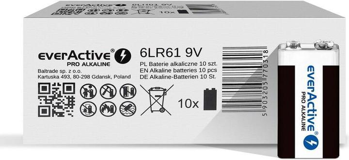 Immagine prodotto Everactive Batterie alcaline Pro LR6 AA - confezione termoretraibile - 10 - batteria (10 pz., AA, 650 mAh)