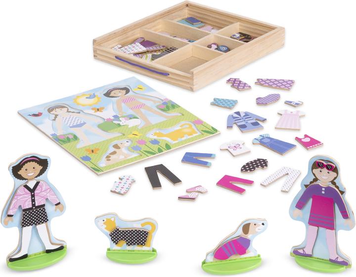 Image du produit Melissa & Doug Magnetic Dress Up - Amis et Animaux (78 x)