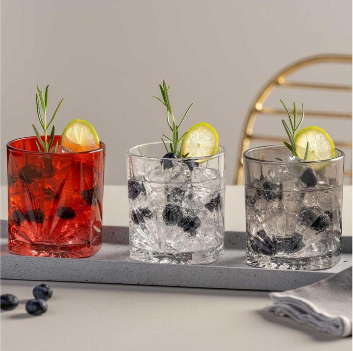 Produktbild Leonardo Whiskyglas Capri 220 ml, 4 Stück, Grau (2.20 dl, 4 x, Whiskygläser)
