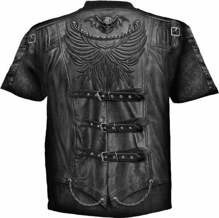 Spiral Goth Wrap TShirt kurzärmlig