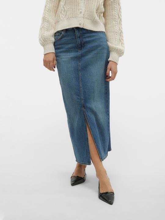 Actual product image Vero Moda VMTESSA Hohe Taille Langer Rock Jeansrock (S)