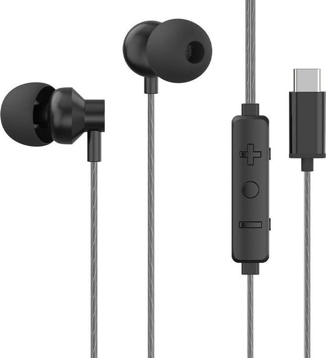 Actual product image HP DHH-1127 Wired earphones (black) (Cable)