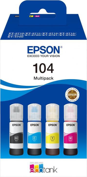 Produktbild Epson 104 Multipack (M, Y, C, BK)