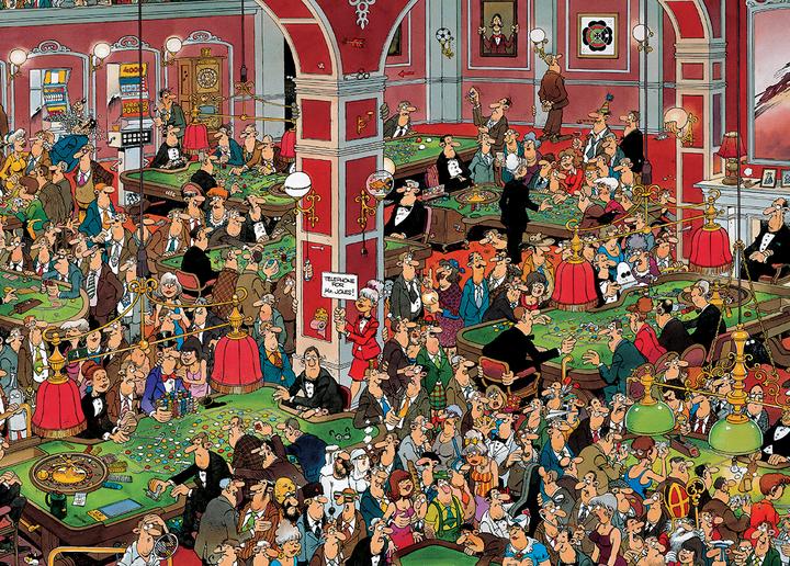 Image du produit Jumbo Puzzle Crazy Casino (1000 pièces)