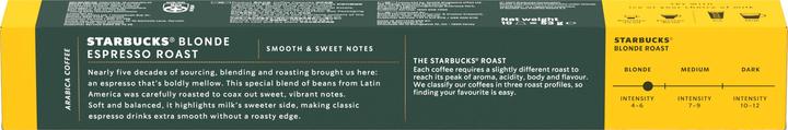 Actual product image Starbucks Blonde Espresso Roast by Nespresso Blonde Roasts (10 x Port.)