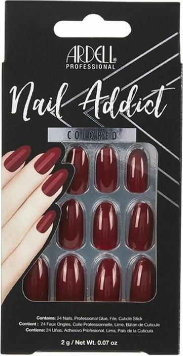 Actual product image Ardell Nail Addict - Nail Addict Sip Of Wine (Nail lutensil, Red)