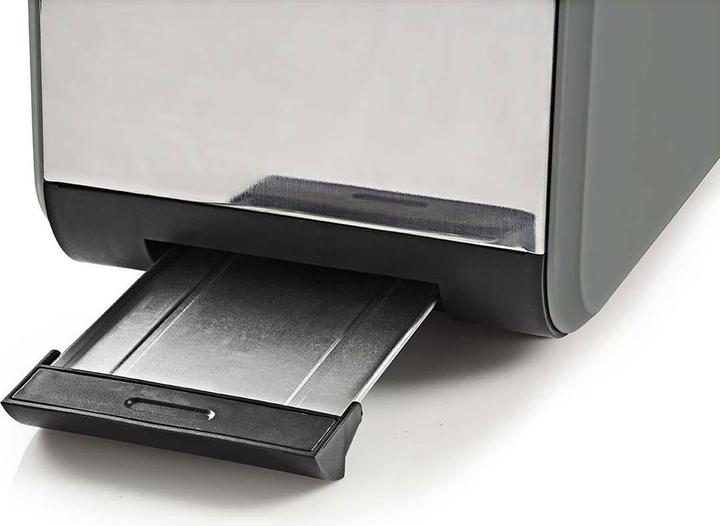 Nedis Toaster Soft Touch Serie 2 Steckplätze Bräunungsstufen: 6 Auftaufunktion Grau