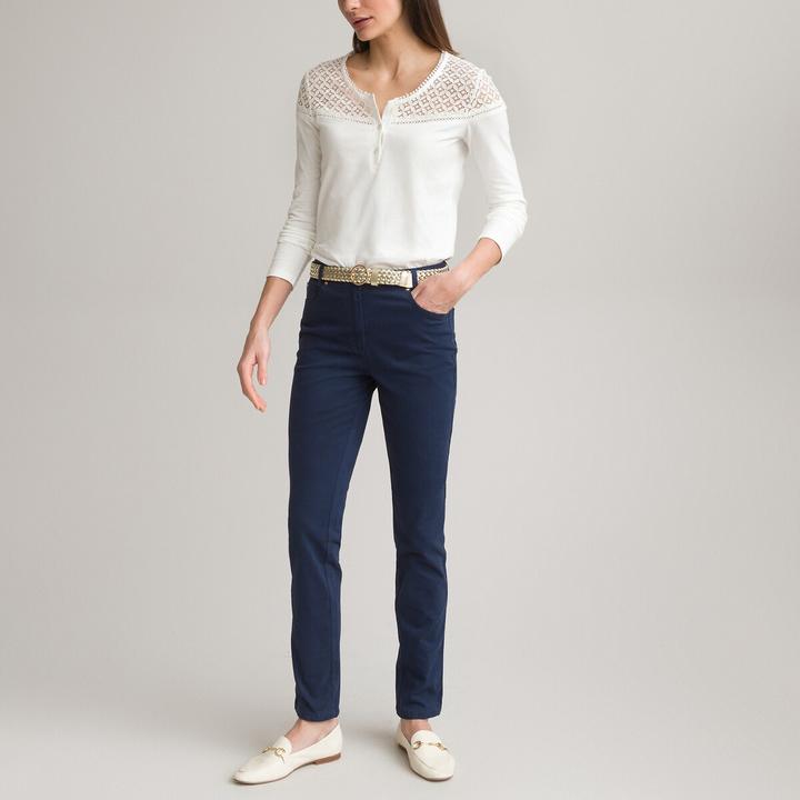 Immagine prodotto Anne Weyburn Pantaloni dritti a cinque tasche in cotone elasticizzato (38)