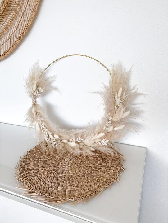 Produktbild Soli Collection Trockenblumen Zora Hoop Ø 40 cm, Naturfarben