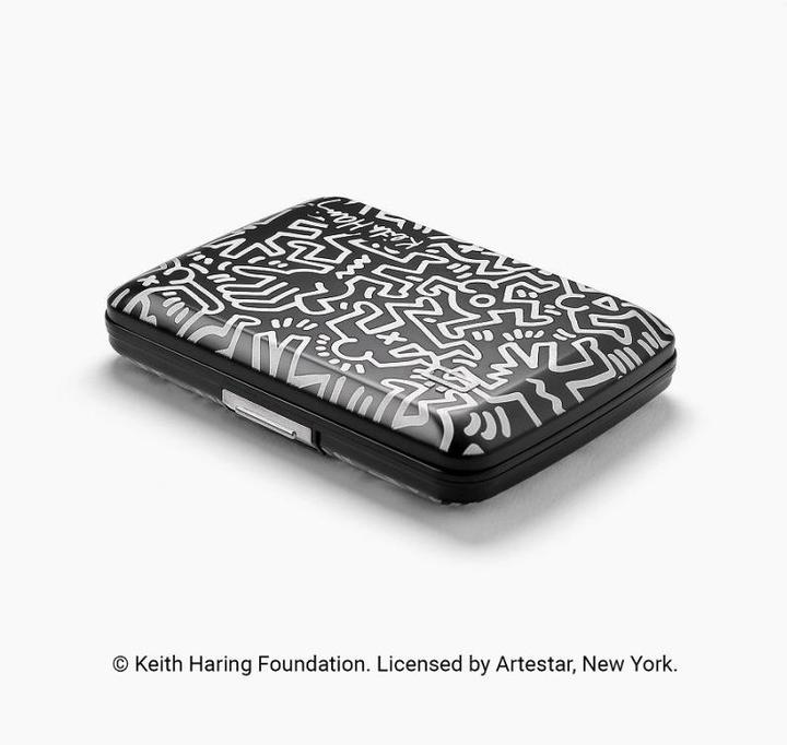 Actual product image Ögon Credit card holder V2 K.HARING black+w