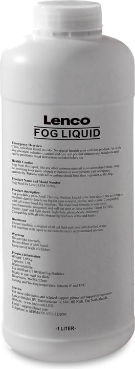 Lenco Fog machine fluid