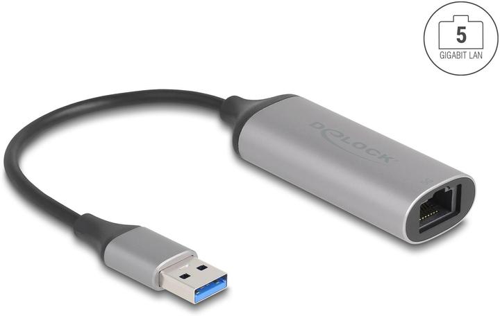Delock USB Typ-A 5 Gigabit LAN Adapter (USB 3.1, RJ45 5 Gigabit Ethernet (1x))