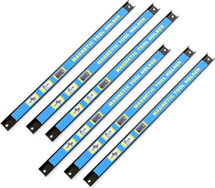 Immagine prodotto Wiltec Set di 6 strisce magnetiche da 46 cm per il supporto degli attrezzi da officina