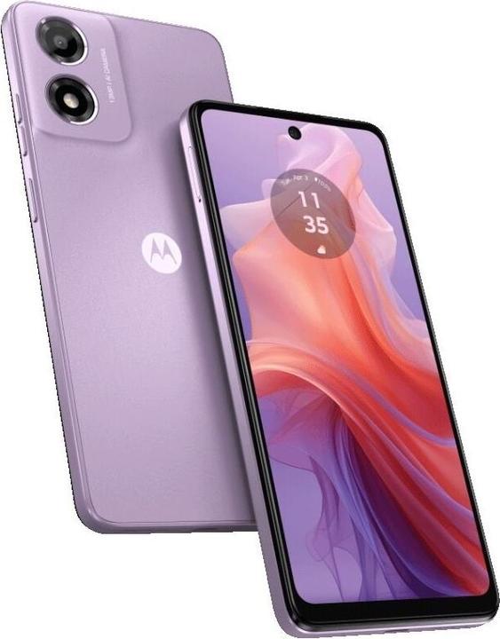 Actual product image Motorola Moto E14 (64 GB, Pastel Purple, 6.56", Dual SIM, 13 Mpx, 4G)