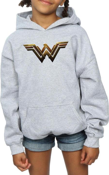 Image du produit - Sweat à capuche JUSTICE LEAGUE MOVIE WONDER WOMAN EMBLEM - Fille (140, 146)