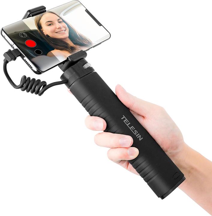 Produktbild Telesin Power grip selfie stick (With power bank) TE-CSS-001