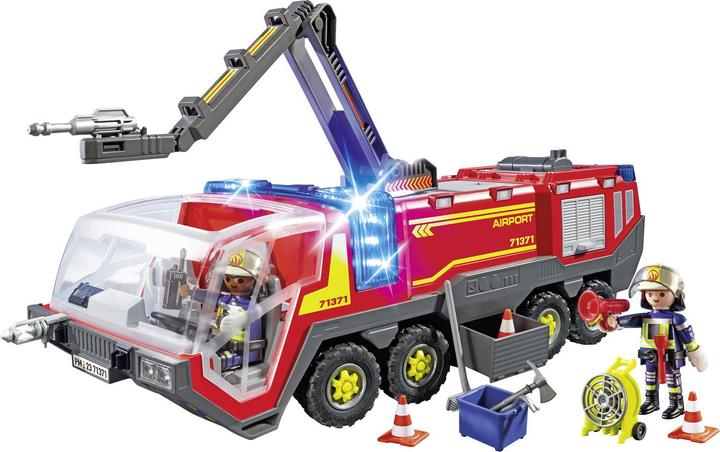 Actual product image Playmobil 71371 Airport Fire Truck with Light and Sound (71371, Playmobil City Action)