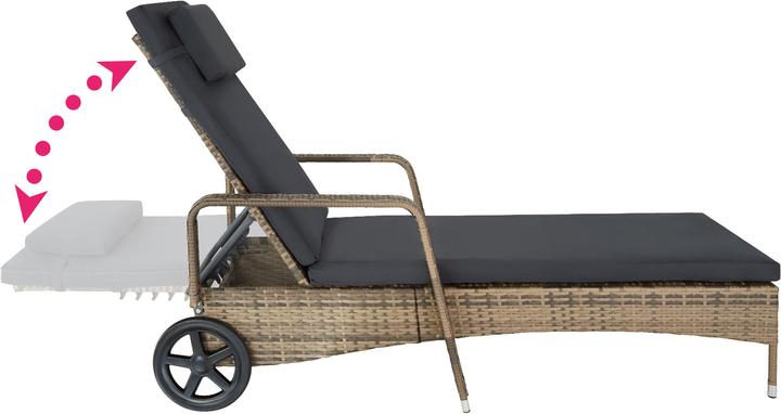 Actual product image tectake Sonnenliege (200 cm)