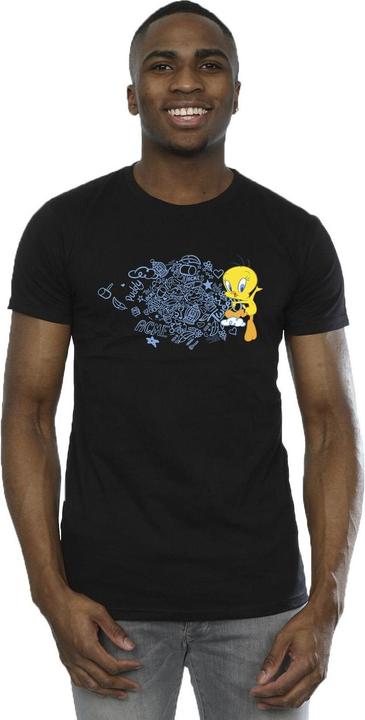 Immagine prodotto Looney Tunes ACME Doodles Tweety Maglietta Uomo (XXL)