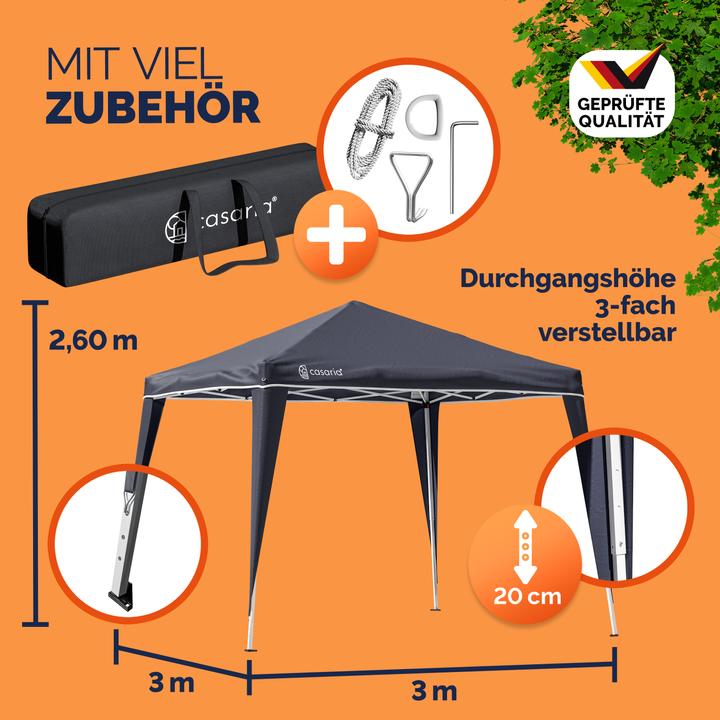 Actual product image Casaria Pavilion pop-up (300 cm, 300 cm)