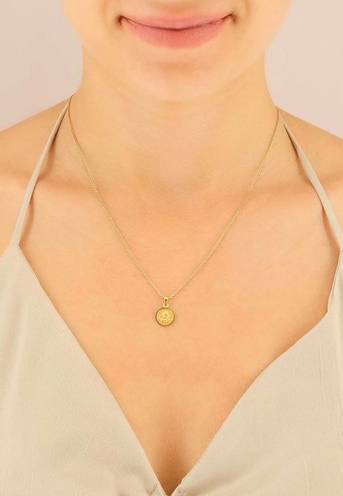 Produktbild Muau Pendant medal angel yellow gold 750, 10mm (750/18K Gelbgold)