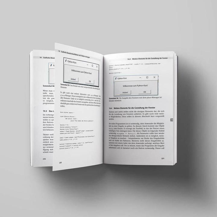 Produktbild Python 3 Programmieren für Einsteiger (Deutsch, Michael Bonacina, 2018)