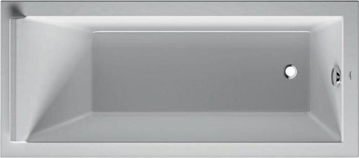 Duravit Rechteck-Badewanne STARCK 1 Rückenschräge 1700x750mm weiss (240 l, 170 cm, 75 cm)