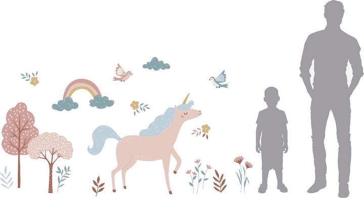 Produktbild Vertbaudet Kinderzimmer XL-Wandsticker Einhorn (70 x 110 cm)