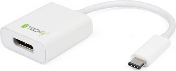 Actual product image Techly IADAP-USB31-DP. USB version: 3.1 (3.1 Gen 2), USB connector: USB Type-C, USB connector gender: Male (USB-C, 15 cm)