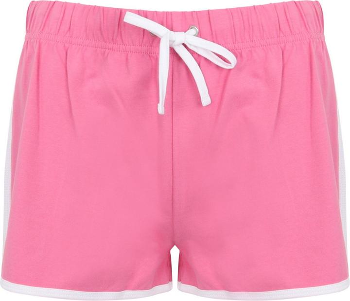 Bright pink, White