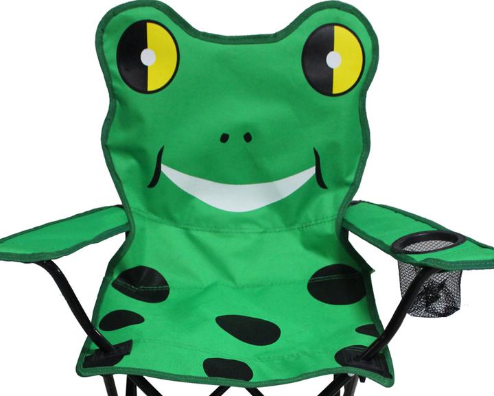 Produktbild Mojawo Kinder Anglersessel mit Getränkehalter und Tasche Motiv Frosch