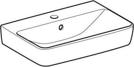 Actual product image Geberit Keramag / Washbasin Renova Compact 55 cm white 226155000 (370 mm, 550 mm)