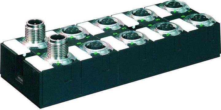Actual product image Murr Elektronik Cube67 I/O compact module 16 multifunctional channels Cube67 DIO16 C 8xM12 1.6A