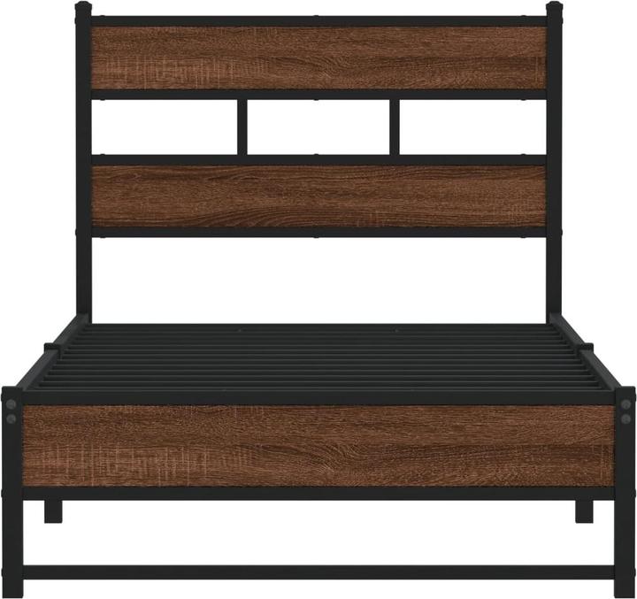 Actual product image VidaXL Metal bed Bed slatted frame single bed Bed frame without mattress 90x200cm (90 x 200 cm)
