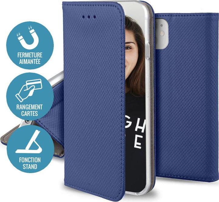 Image du produit OEM Etui Smart Magnet pour Xiaomi Redmi Note 9s / 9 Pro / 9 Pro Max bleu marine (Xiaomi Redmi Note 9S)