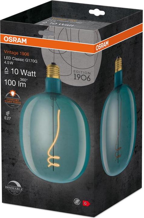 Actual product image Osram Vintage 1906 (E27, 4.50 W, 100 lm, 1 x, G)