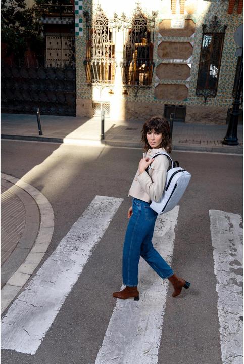 Actual product image reisenthel Backpack Backpack M rhombus 13 l, light grey (13 l)