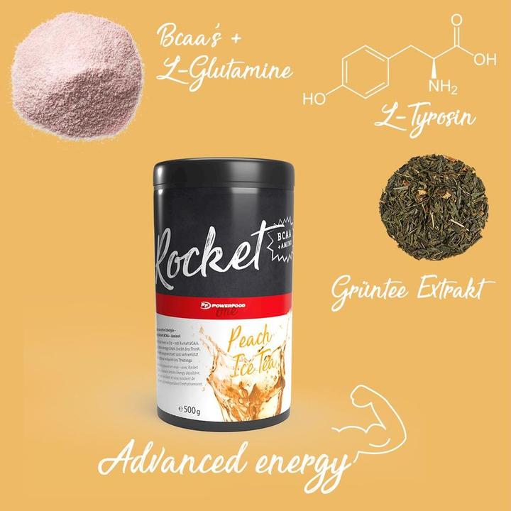 Immagine prodotto PowerFood One One Rocket BCAA (Pesca al tè freddo, 1 x)