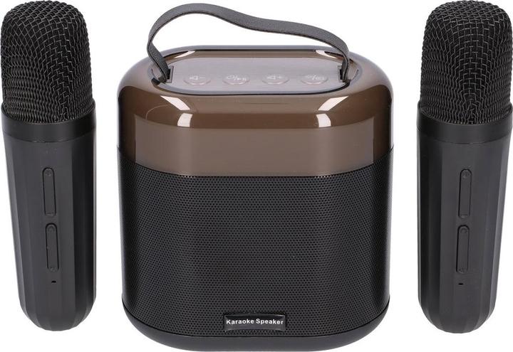 Produktbild Extralink Kids Karaoke LED Speaker 2 Microphones Black