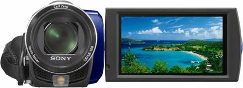 Actual product image Sony DCR-SX45, Standard Definition, Flash, 60x Zoom, Blue (60 x)