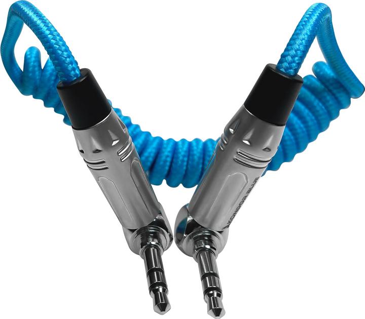 Image du produit Kondor Blue Câble audio stéréo 3,5 mm à angle droit TRS (12-24") (0.61 m)