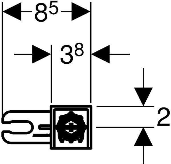 Produktbild Geberit Holders, WC frame Duofix
