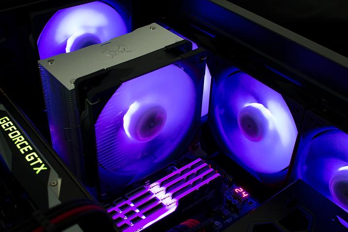 Actual product image Scythe Kaze Flex 120 ARGB PWM fan, 300-1800rpm (120 mm, 1 x)