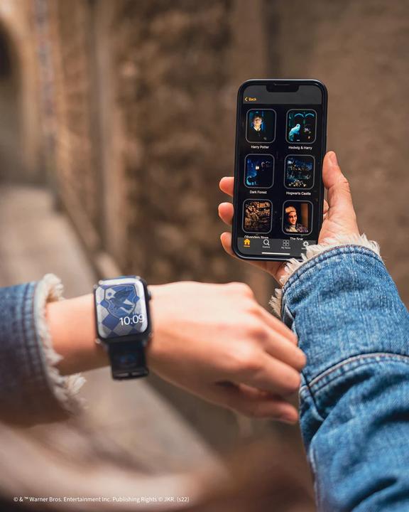 Image du produit Moby Fox Bracelet montre connectée Serdaigle Harry Potter (22 mm, Acier inoxydable, Silicone)