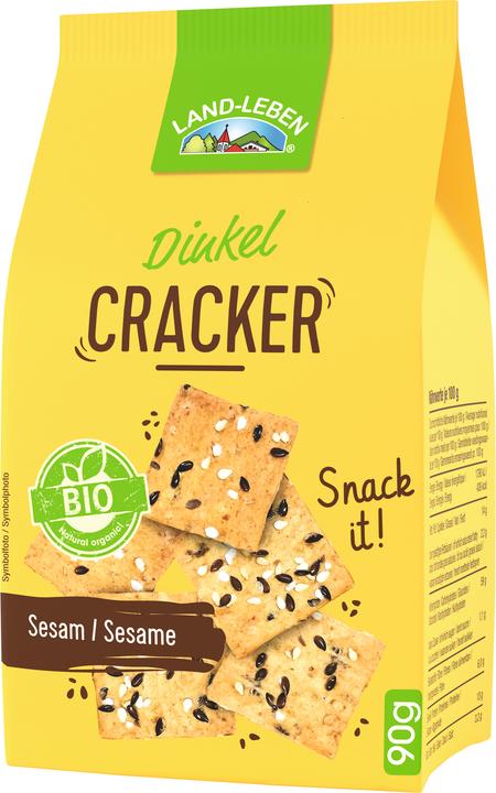 Land-Leben LL Bio Dinkel Cracker Sesam 90g (98 g)