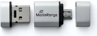 Image du produit MediaRange Nano clé mémoire USB avec adaptateur micro USB (32 Go, Micro USB, USB-A, USB 2.0)